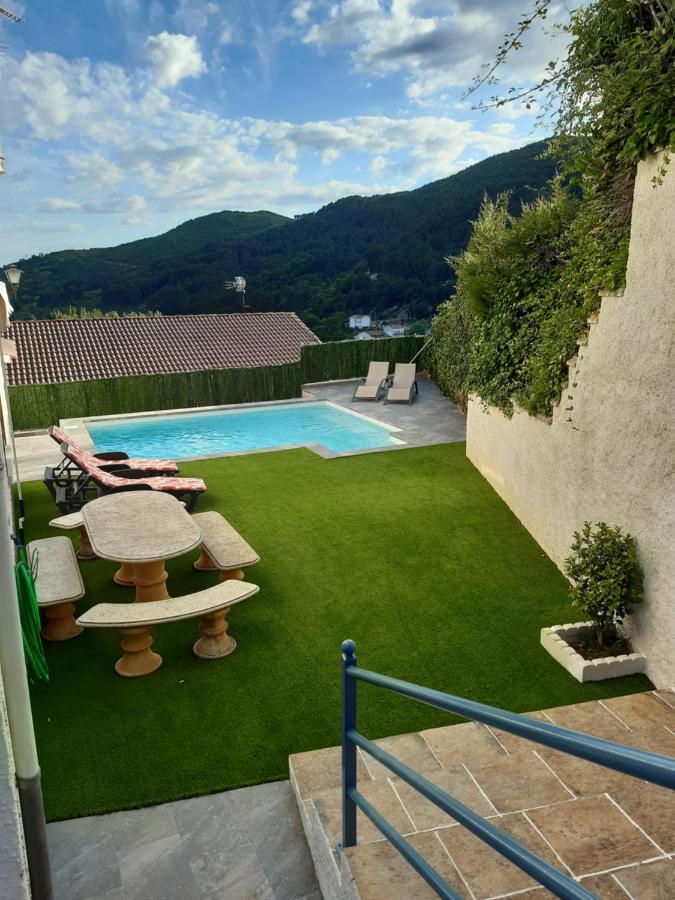 La Hojarasca Pensionat Cuevas Del Valle Exteriör bild