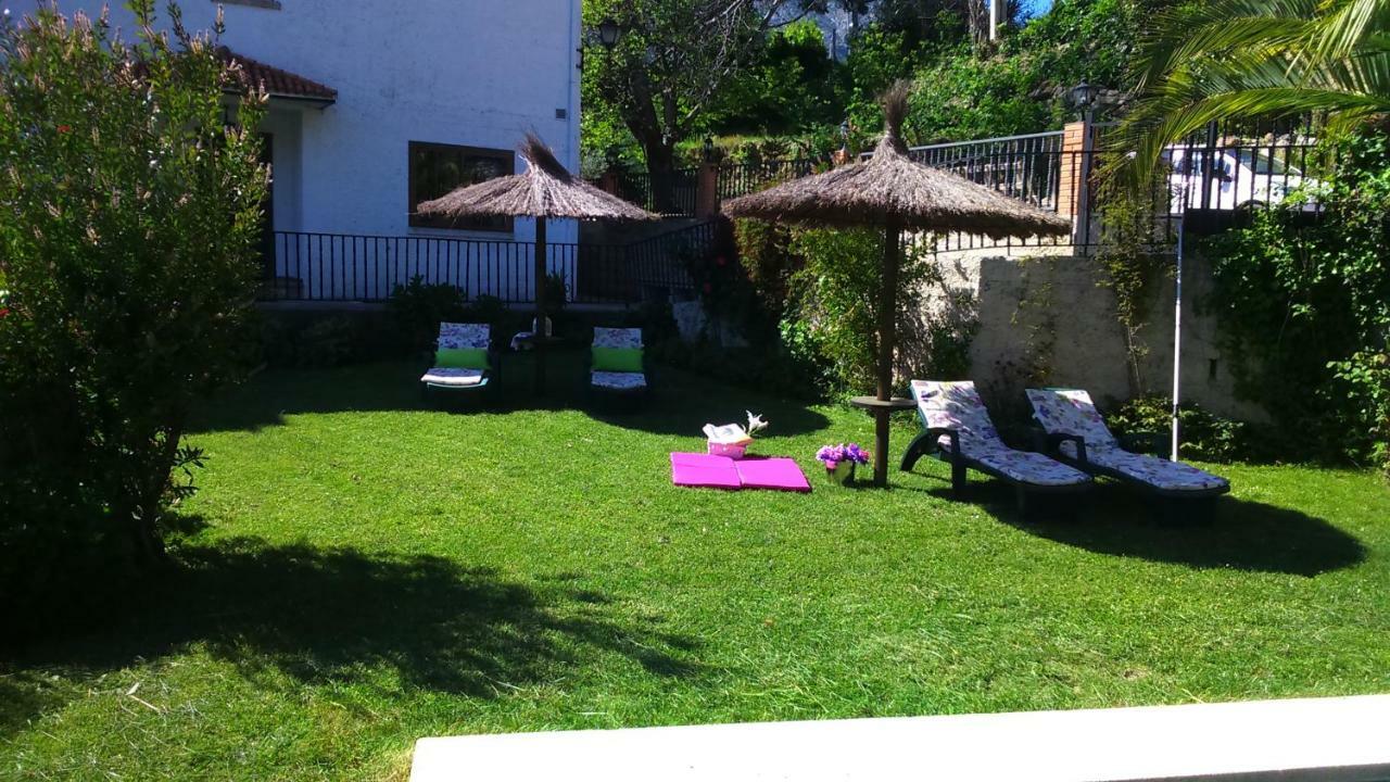 La Hojarasca Pensionat Cuevas Del Valle Exteriör bild